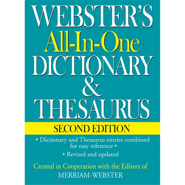 Webster Webster's All-in-One Dictionary & Thesaurus, Second Edition 9781596951471